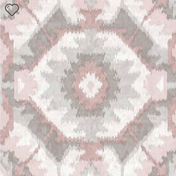 Anthropologie Street Prints Theory Wallpaper Pink Grey One Panel - Picture 1 of 6